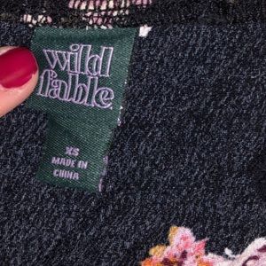 Wild fable floral jumpsuit